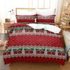 Merry Christmas Duvet Cover Christmas Graffiti Bedding Set Happy New Year Quilt Cover Holiday Gifts Bedroom Decoration