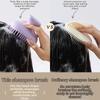 Soft Silicone Shampoo Brush Dandruff Removal Head Scalp Massager Hair Washing Comb  Salon Use