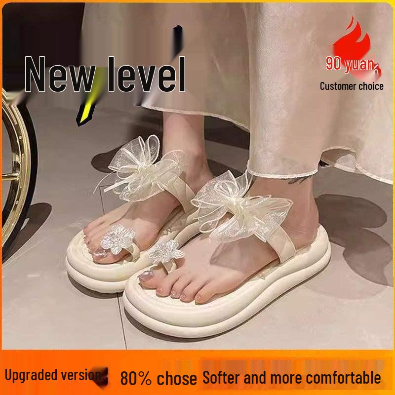 

Women s Super Fairy Height-Boosting Flower Flip-Flops - 2025 Summer Platform Sandals 40