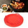Fryer Silicone Liner Foldable Round Wavy Stripe Heat Resistant Reusable Fryer Pot for Fryer Accessory