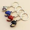 Men's Motorcycle Helmet Metal Keychain for Racing Events - Customizable Small Gift