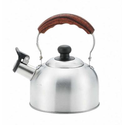 Bestco Pískací nerezová indukční konvice, saténové dřevo, 1,6 l, ocel, kompatibilní, povrchová úprava, tón, NQ-0026