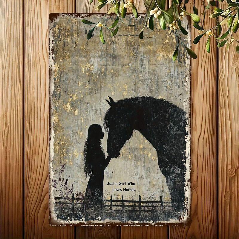 Vintage Style Metal Tin Sign Cute Cats Dogs for Cafe Interior