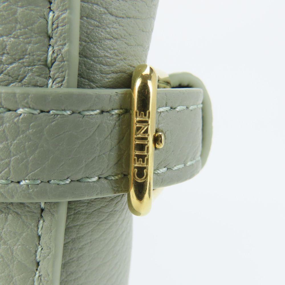 Used CELINE Handbag mini hippo Anais leather Light Clay Khaki Triomphe