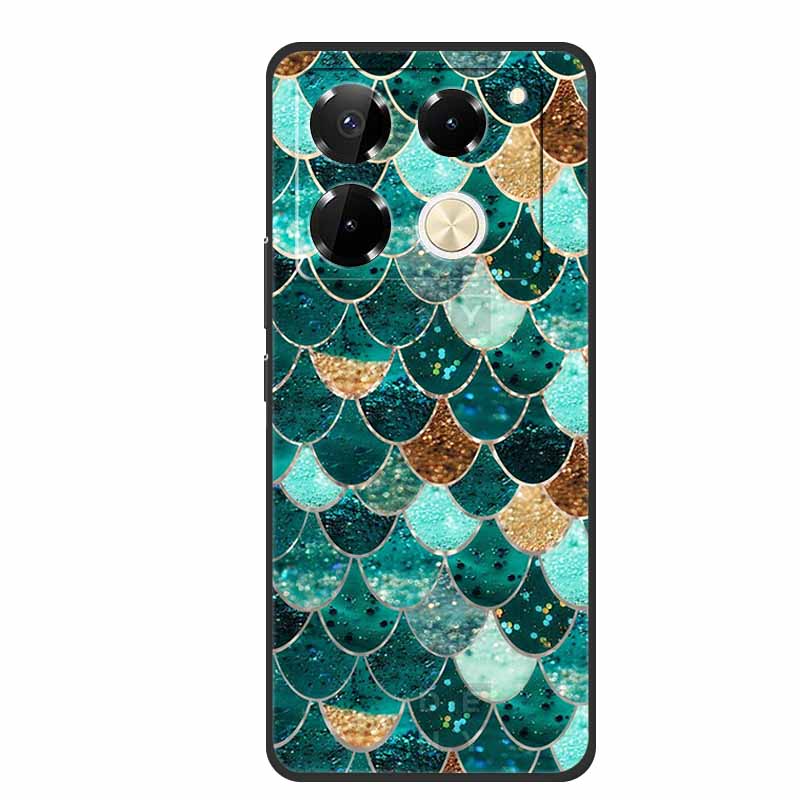 For Infinix Note 40 Pro 5G Case TPU Soft Silicone Cover Phone Cases for Infinix Note 40 40pro 4G Flowers Lovely Coque Fundas