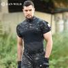 Hanye Tactical Frog Suit Short Sleeved Training Suit Slim Fit Elastic T-shirt Men's Outdoor Expansion Fitness Suit Camouflage Suit Short Sleeved