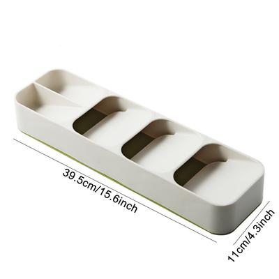 Cutlery Storage Tray Cutlery Storage Rack Spoon and Fork Storage Box Plastic Box Tool Holder Come In Two Colors