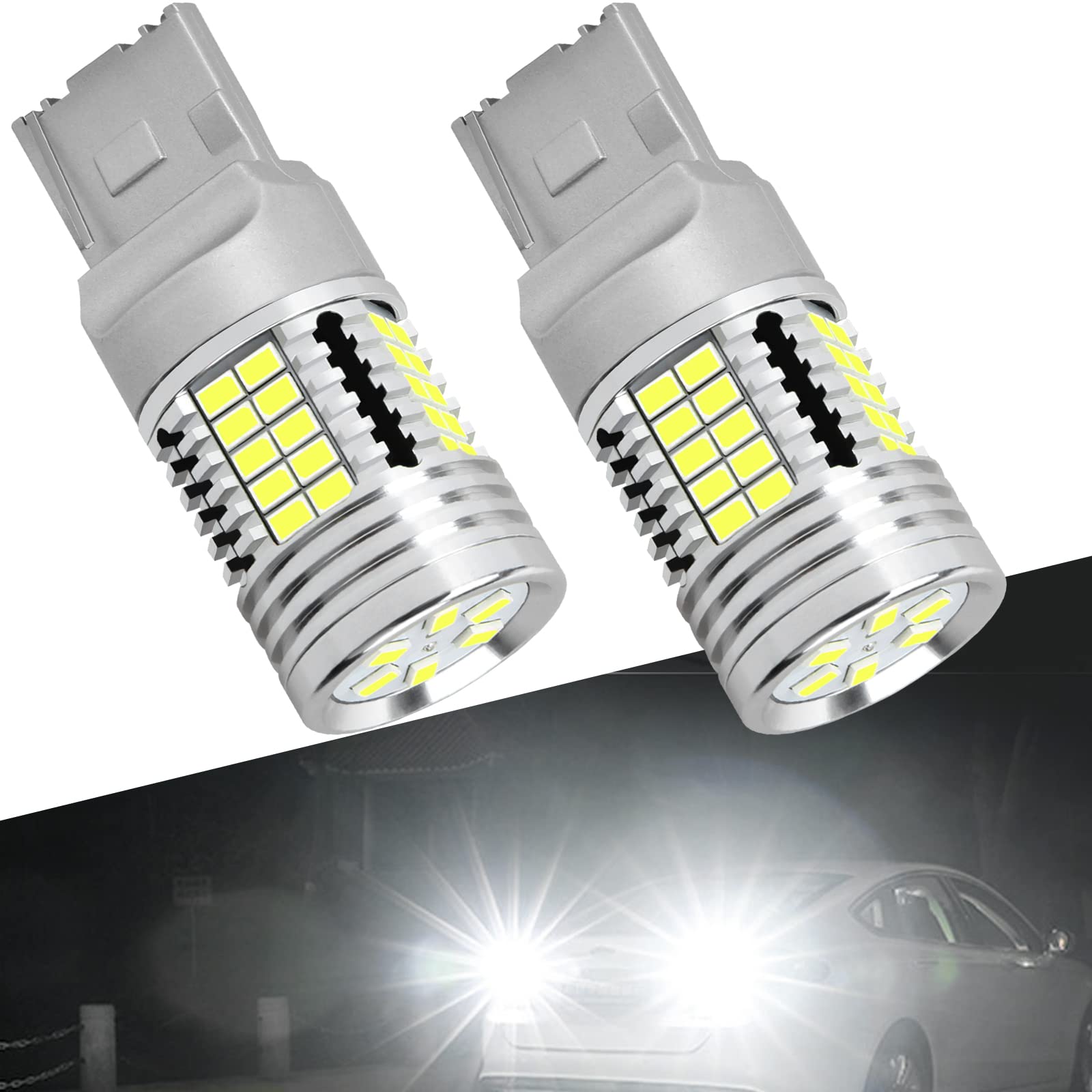 

Светодиодная лампа заднего хода SINMAIT T20, одноконтактная, свет заднего хода, светодиодная лампа, 4000 люменов T20