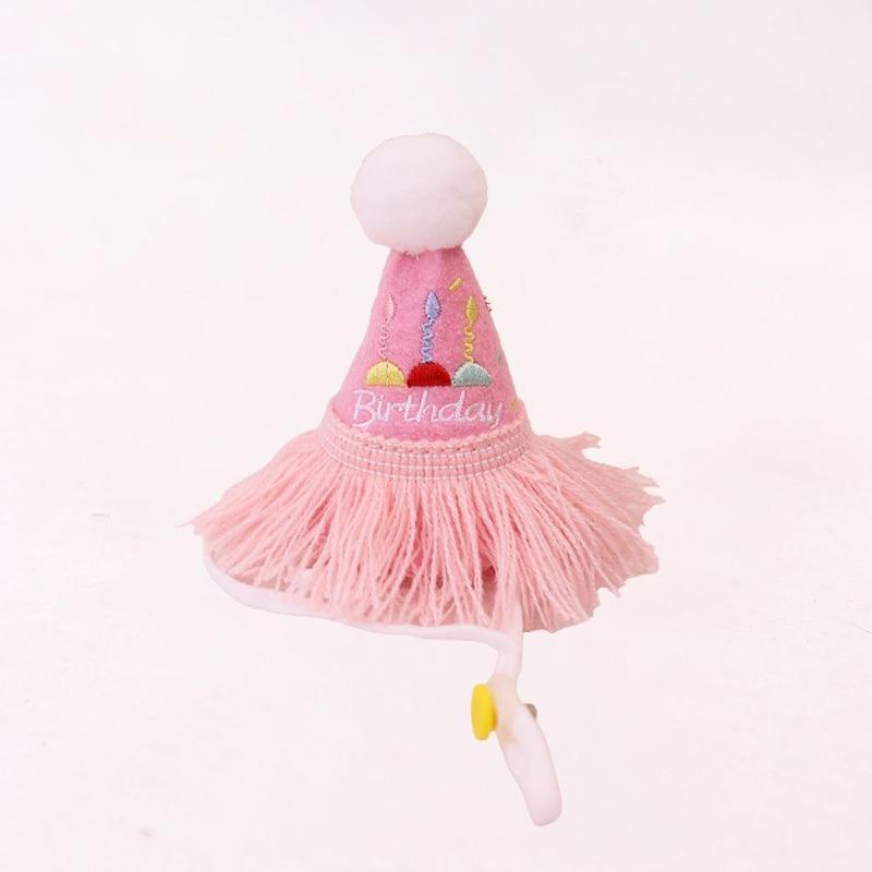 

Pet Dog Wet Wipes Large Dog Breed Alaskan Malamute Birthday Wet Wipes Fringe Hat Three-color Hat - Small