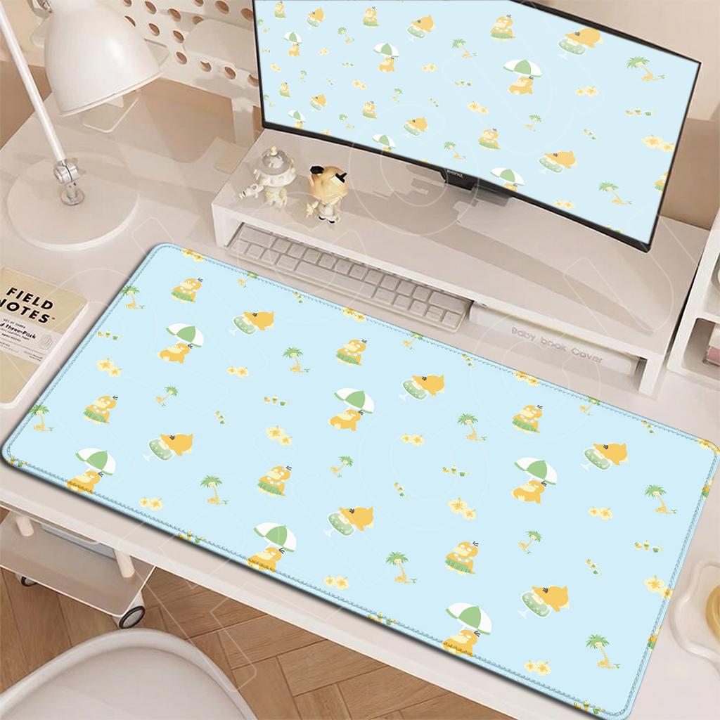 XXL Gaming Accessories Mousepad New Anime Pokemon Psyduck Rubber Desk Large Soft Office Mat HD Printing Computer Keyboard Carpet
