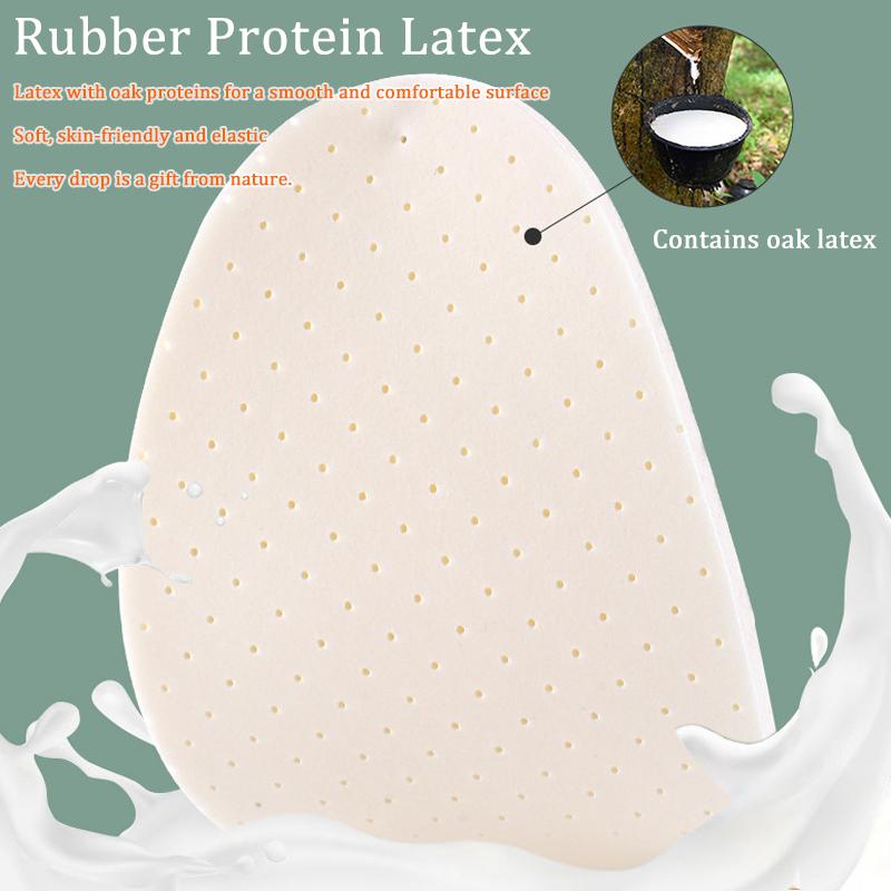 Latex Thin Insoles Sweat Anti-odor Sports Leather Shoes Pads Women's Soft Breathable Sponge Comfort Massage Feet Inserts Cushion