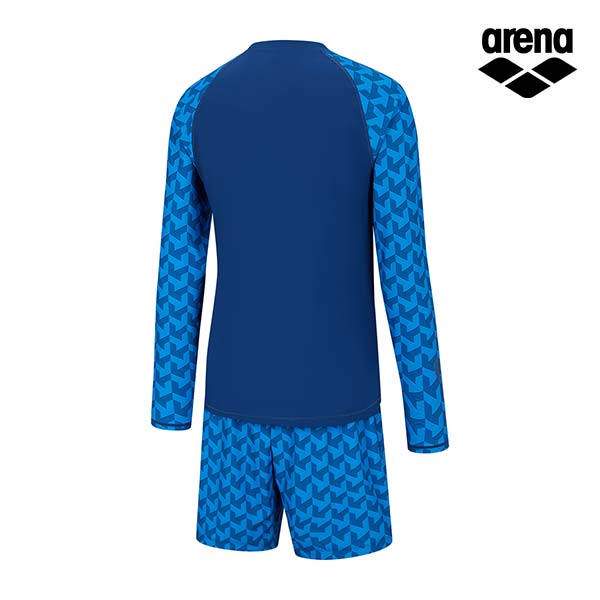 Alena Nobly Leisure Zip-Up Rash Guard Set A4Bm1Pc11Nvy