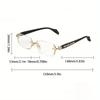 Men's High-definition Anti Blue Light Glasses - Retro Transparent Lens Full Frame Design Fashionable Unisex Glasses