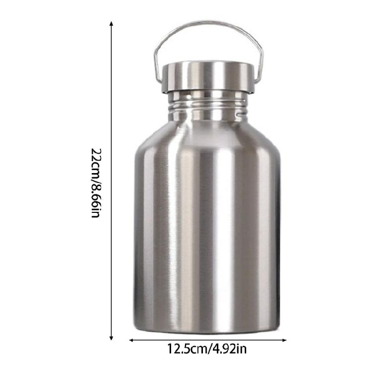 Large Capacity 2000ml 304 rustless waterbottle For Hiking Camping And Travel Single Layer Light Design For outdoor Use