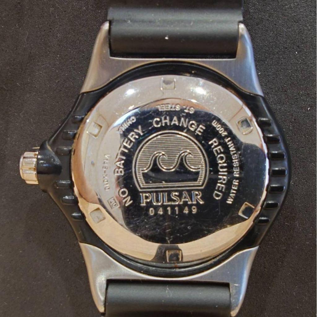 Used SEIKO PULSAR PUA115 Solar Diver 200m Waterproof
