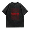Thank You Bag T Shirt Vintage Washed Unisex Stylish Homme Designer Clothes Casual Fashion Top For Everyday Wear Graphic