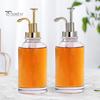 2 Stück 17 Unzen Kaffee-Sirup-Spender, Klarglas-Sirup-Pumpflasche, Kaffee-Bar-Zubehör, Shampoo-Spender für Zuhause, Hotel, Restaurant