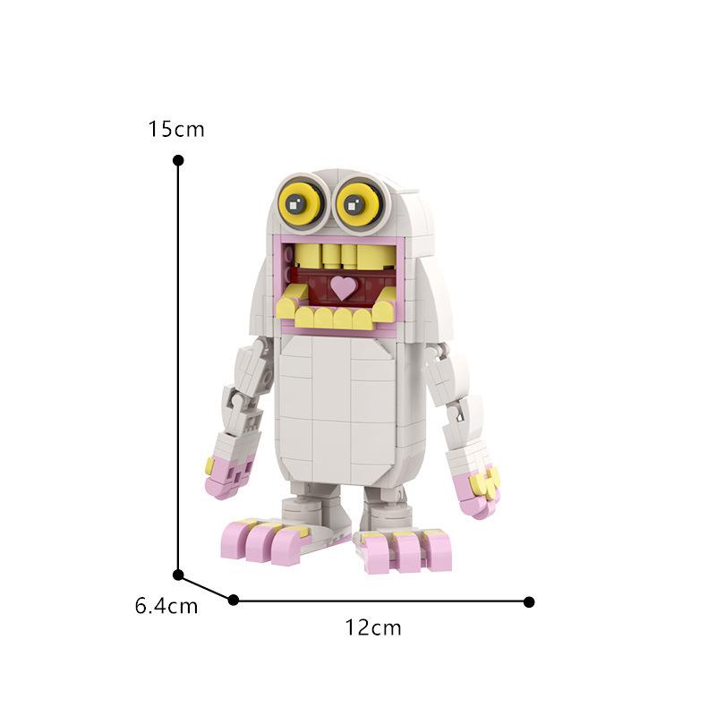 MOC My Singing Monster Baustein-Sets Musik Roboter Chor Spiel Steine Cartoon Monster Steine Montage Spielzeug Kinder Geburtstagsgeschenk
