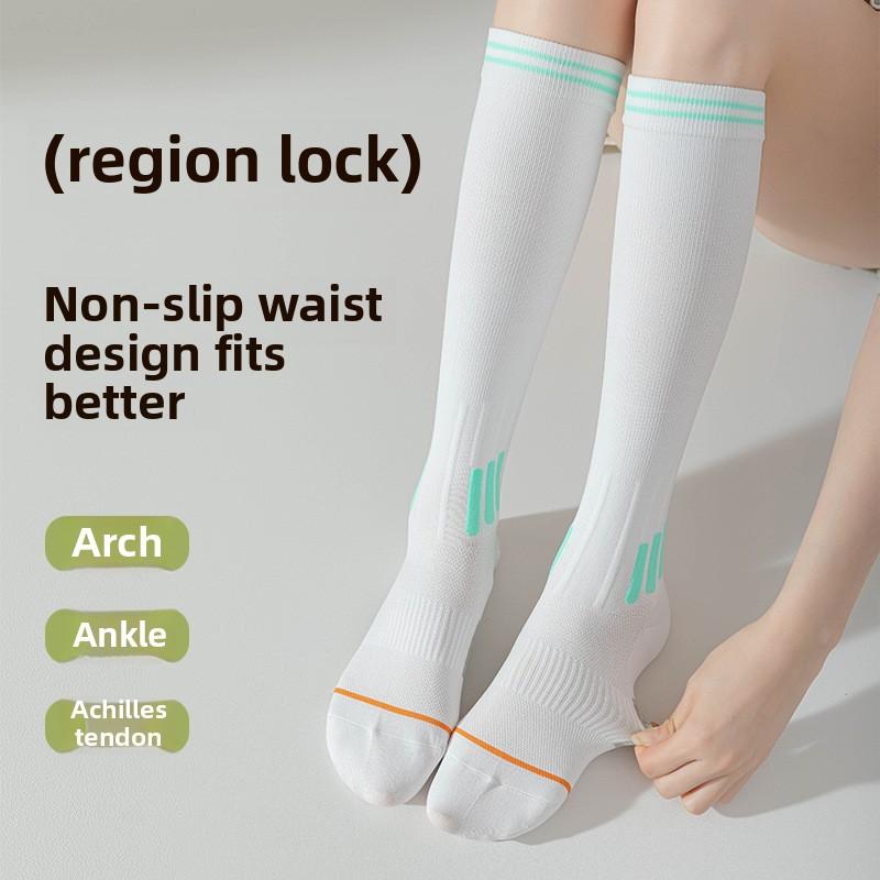 5 Pairs Sports Muscle Can Lower Leg Socks Female Lean Leg Fitness Yoga Tube Socks Spring and Summer Professional Running Jump Rope Pressure Socks