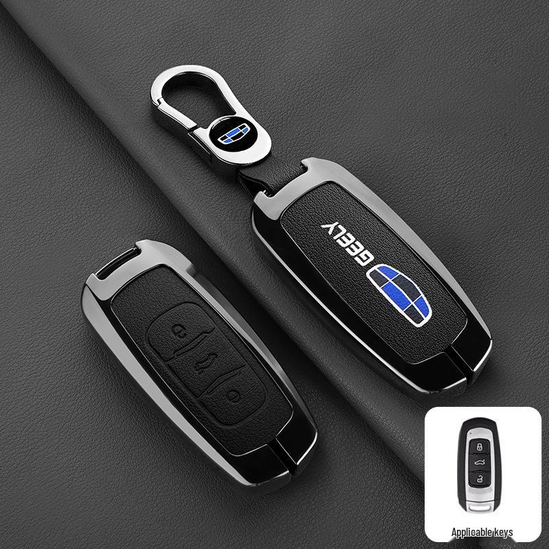 Premium Protective Key Cover for Geely Emgrand: Fits 26 Models including Xingyue L, Xingrui, Boyue L, Haoyue, Bin Yue – Men's Buckle Design