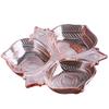 Flavinmci European Crystal Glass Divided Fruit Plate