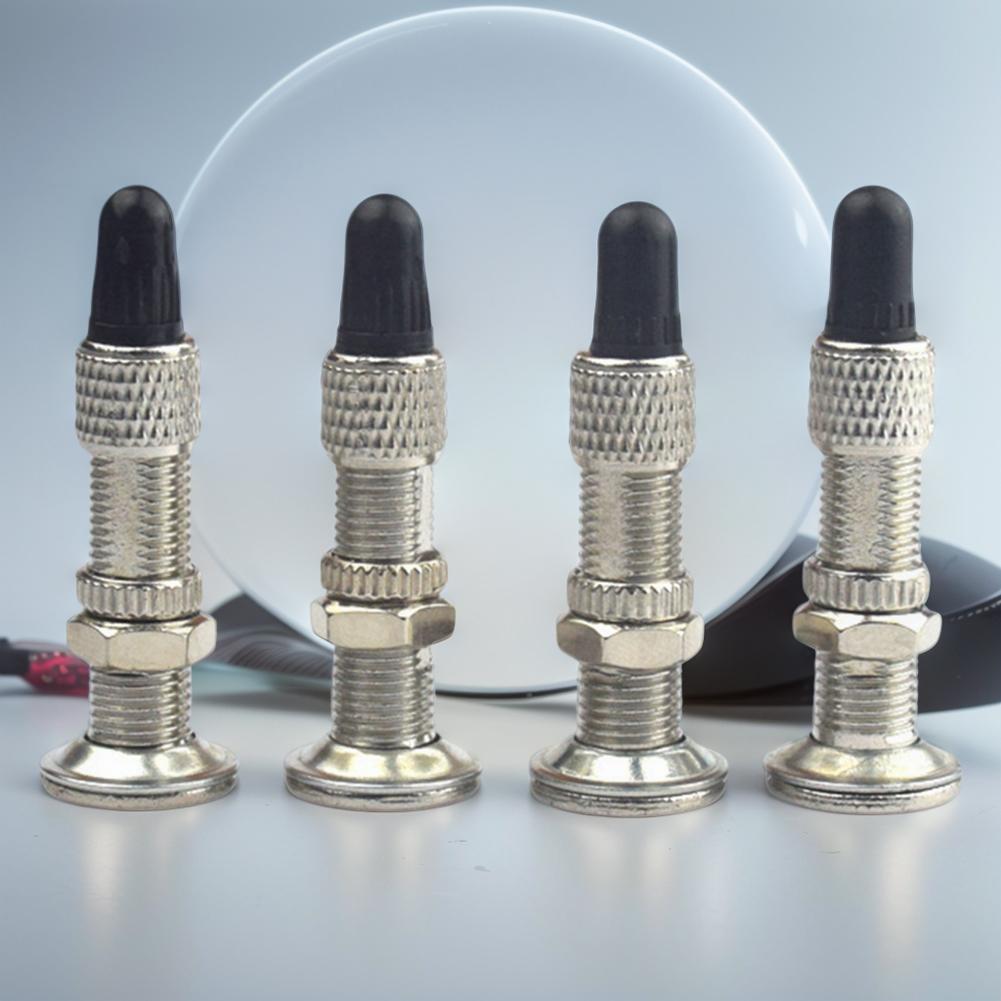 4 buc. Supape fără tub pentru bicicletă, supape de înlocuire din aliaj de zinc, supape pentru ciclism pentru mountain bike, valve Dunlop, accesorii pentru biciclete