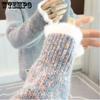 WTEMPO Women's High Neck Knitted Jumper Long Sleeve Turtleneck Sweater Loose Fit Warm Winter Autumn Knitwear Soft Knitted Coat