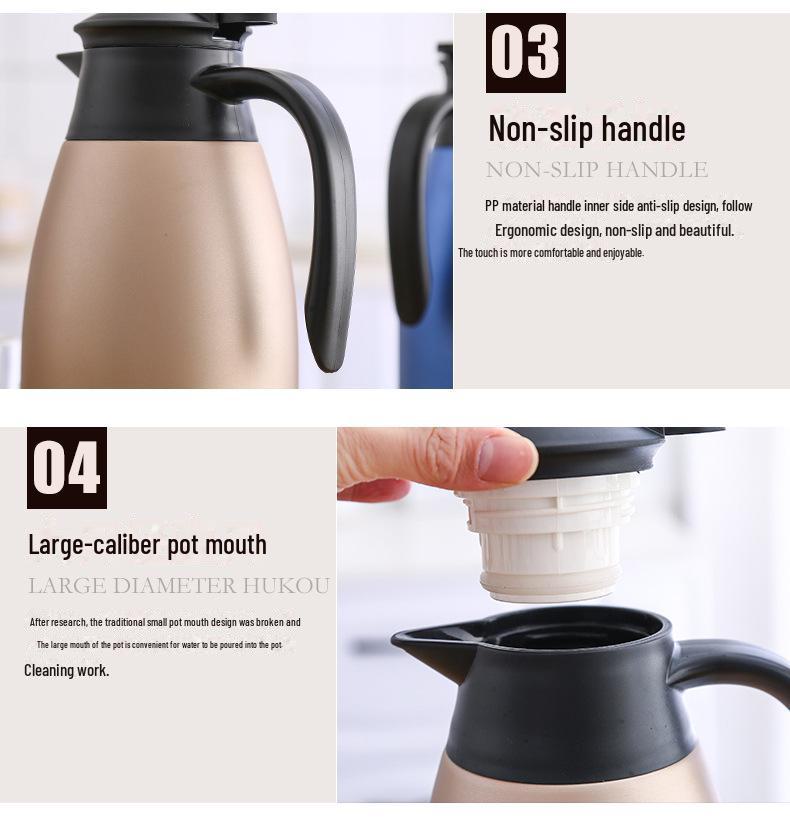 2L Edelstahl-Vakuum-Thermoskanne mit großem Fassungsvermögen