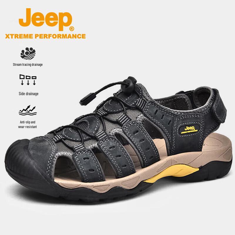 Jeep Men s Outdoor Closed-Toe Water Sandals 42