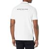 ARMANI EXCHANGE Polo Shirts Men's White Polo Collar Moderate Straight Fit 6KZFGA-ZJ4YZ-1100