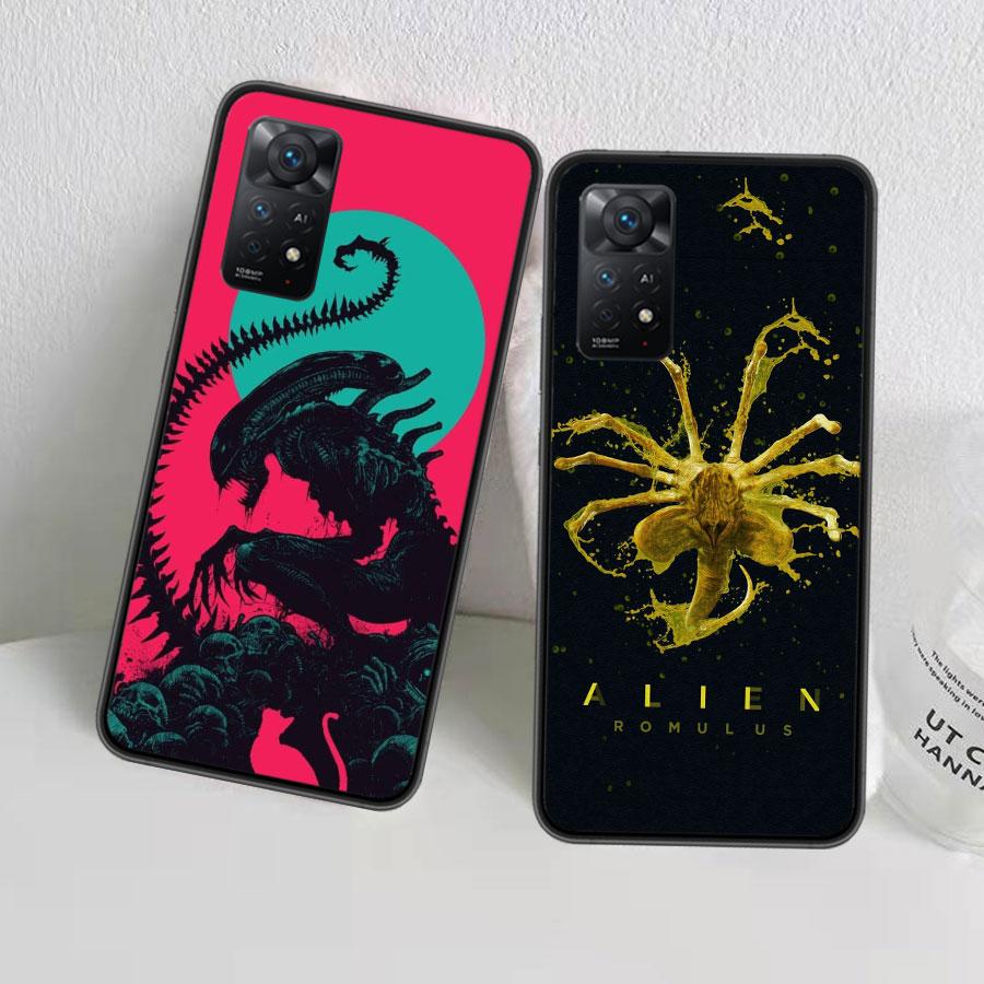 COOL A-Alien Xenomorph Phone Case For Redmi 13C 14C Note 13 14 Pro 5G Plus 12 12C 10 10A 10C 9 9A 9C 9T 8 8A K70 Pro Xiaomi Cove