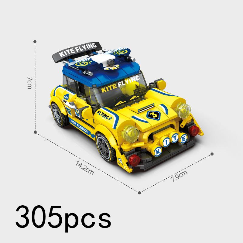 Mini Speed Cooper Super Race Stadt Freund Rennwagen Modell Bausteine Shop Miniatursteine Mädchen Technik Weihnachtsgeschenk