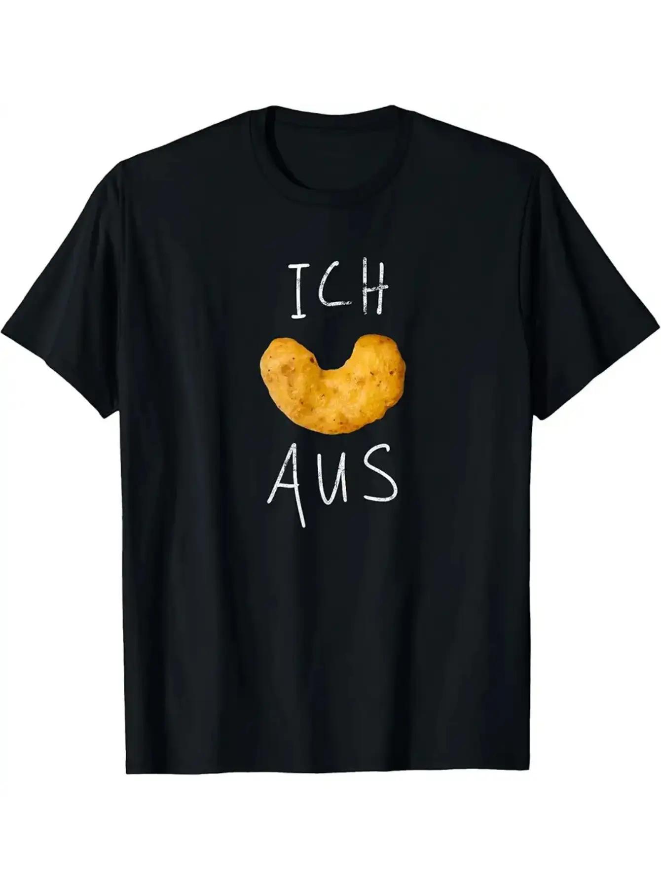 

Men s Vegan Peanut Flips & German Ich Aus (I Am German for I Flip Out ) Snack Graphic T-Shirt - Black with White Print XL