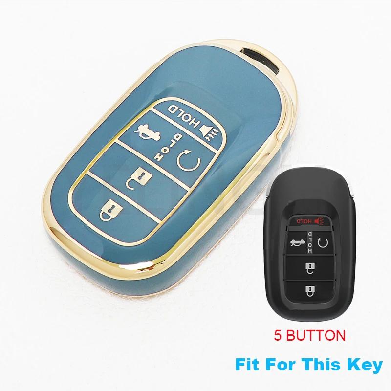 Husă TPU pentru Cheie Auto Pentru Honda Civic Accord HR-V CR-V CRV 2021 2022 2023 5 Butoane Carcasă Breloc Auto Accesorii