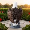 Weather-Proof Eagle Garden Statue Resin Material Bird Sculpture Ornament  Yard Decor