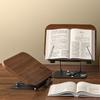 360° Rotating Base Book Stand Solid Wood Laptop Holder Multi-Function Reading Rack Desktop Riser
