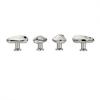 1pc Bright silver handle simple wardrobe door drawer cabinet new Chinese furniture single hole small handle