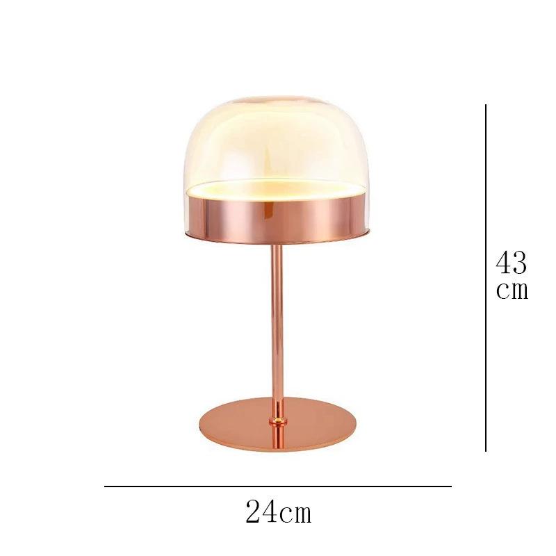 Nordic Modern Glass Table Lamp - Creative, Stylish Lighting for Living Room, Bedroom, Hotel, or Model Room