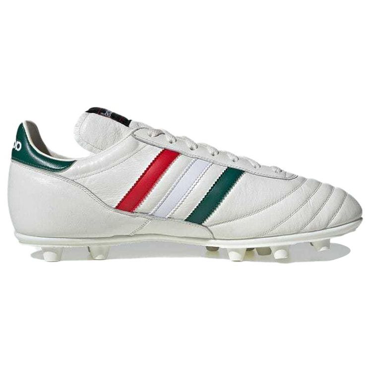 Adidas Copa Series Round Toe Lace-Up FG (Rubber Long Studs) Durable Soccer Shoes Men Soccer Shoes White Green Red IF9463