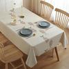 Thickend Waterproof Non-washable PVC Tablecloth Table Mat Rectangular Tablecloth Home Decor