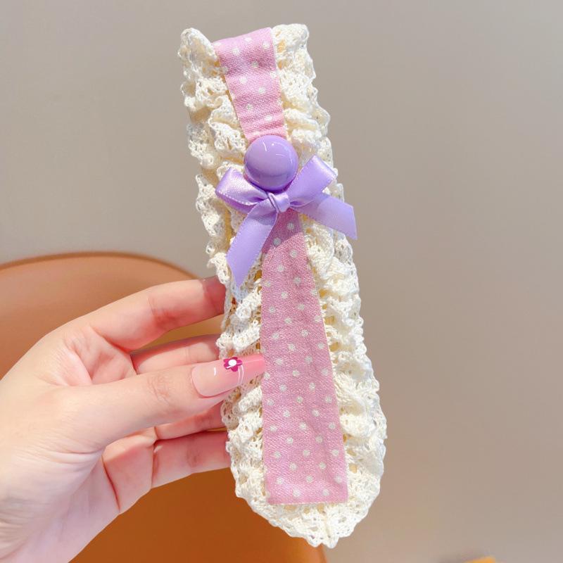 1/3Pcs Sweet Cute Baby Headbands Bangs Stickers Girls Princess Hair Artifact Kids Headwear Photography Props
