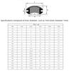 Grommet 3~80mm Black/White PVC Rubber Double Sided Protective Coil Seal Gasket Out Hole Wire O-ring for Protects Wire Cable Hole