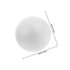 25Pcs 7Cm White Solid Round Polystyrene Balls Craft Spheres for DIY Painting Cutting Gluing Sanding Wedding Christmas Party