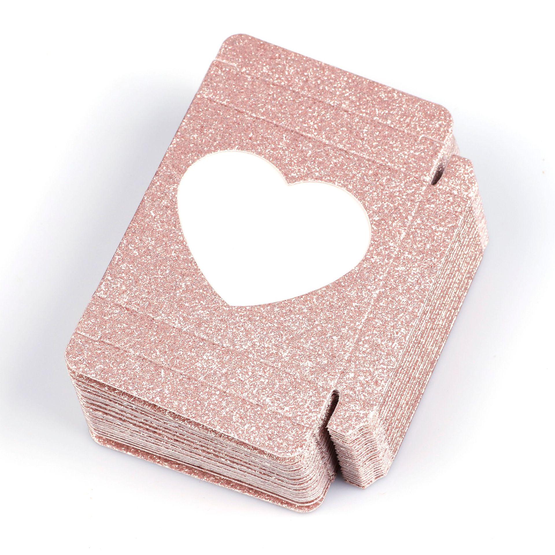 

Heart-Shaped Colorful Eyelash Case: Multi-Color Square Box for False Lashes, New Style, In Stock Heart-shaped Paper Box Only (No Tray)