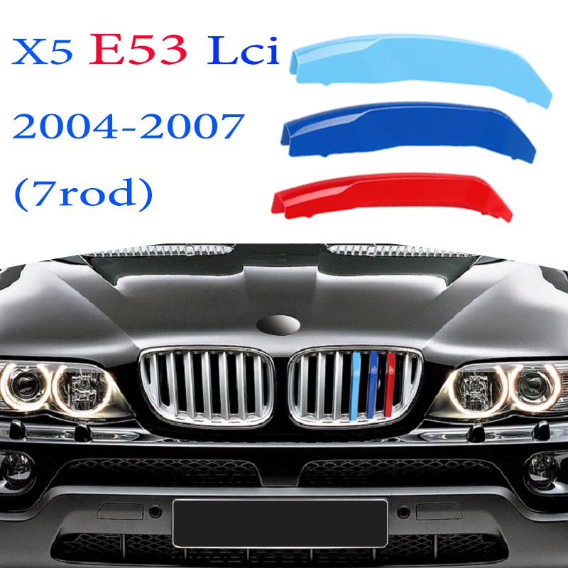 3Pcs Car Grille Trim Strip For BMW X1 X2 X3 X4 X5 X6 X7 E84 F48 F49 F39 E83 F25 G01 F26 G02 E70 F15 E53 G05 E71 E72 F16 G06 G07