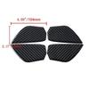 4Pcs Car Inner Door Handle Bowl Cover Trim Carbon Fiber Black Auto Decor Parts For Honda Civic 10th 2016-2021