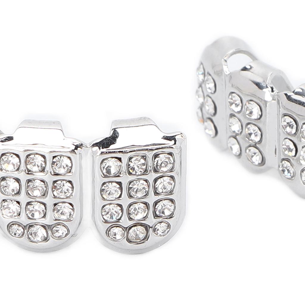 Fashionable Gold Plated Hip Hop Teeth Set Alloy Unisex Rapper Costume Teeth Accessories