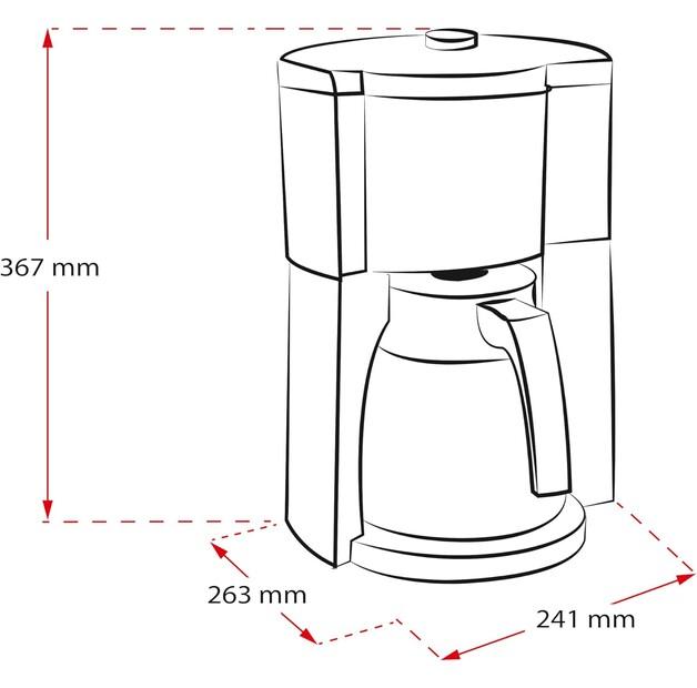 Кофеварка Melitta Look V Therm Timer schwarz (1025-18)