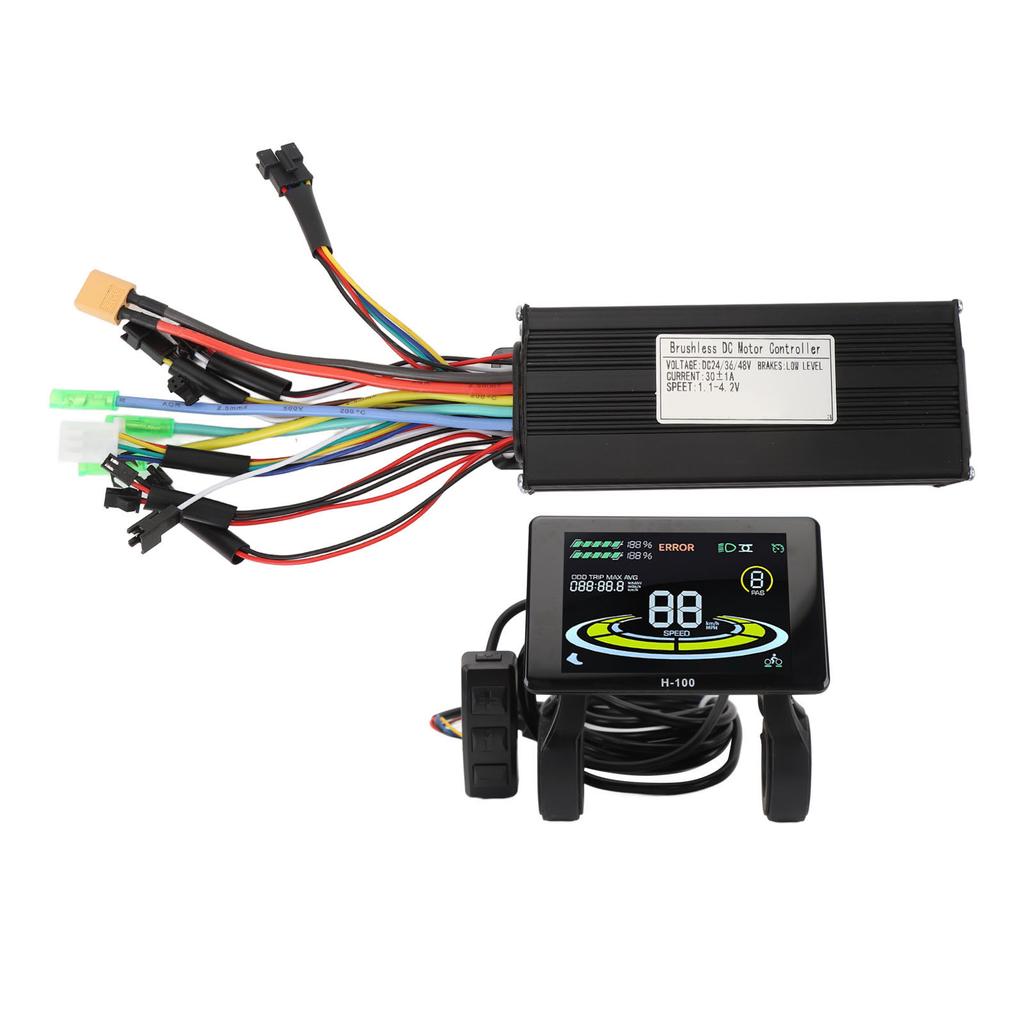 Brushless Motor Controller Kit with LCD Display Panel Aluminum Alloy Sine Wave 3 Mode Controller for 36V750W 36V1000W