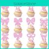 Bow Birthday Creative Sparkling Paper Flag Cake Decoration Plugin Props Party